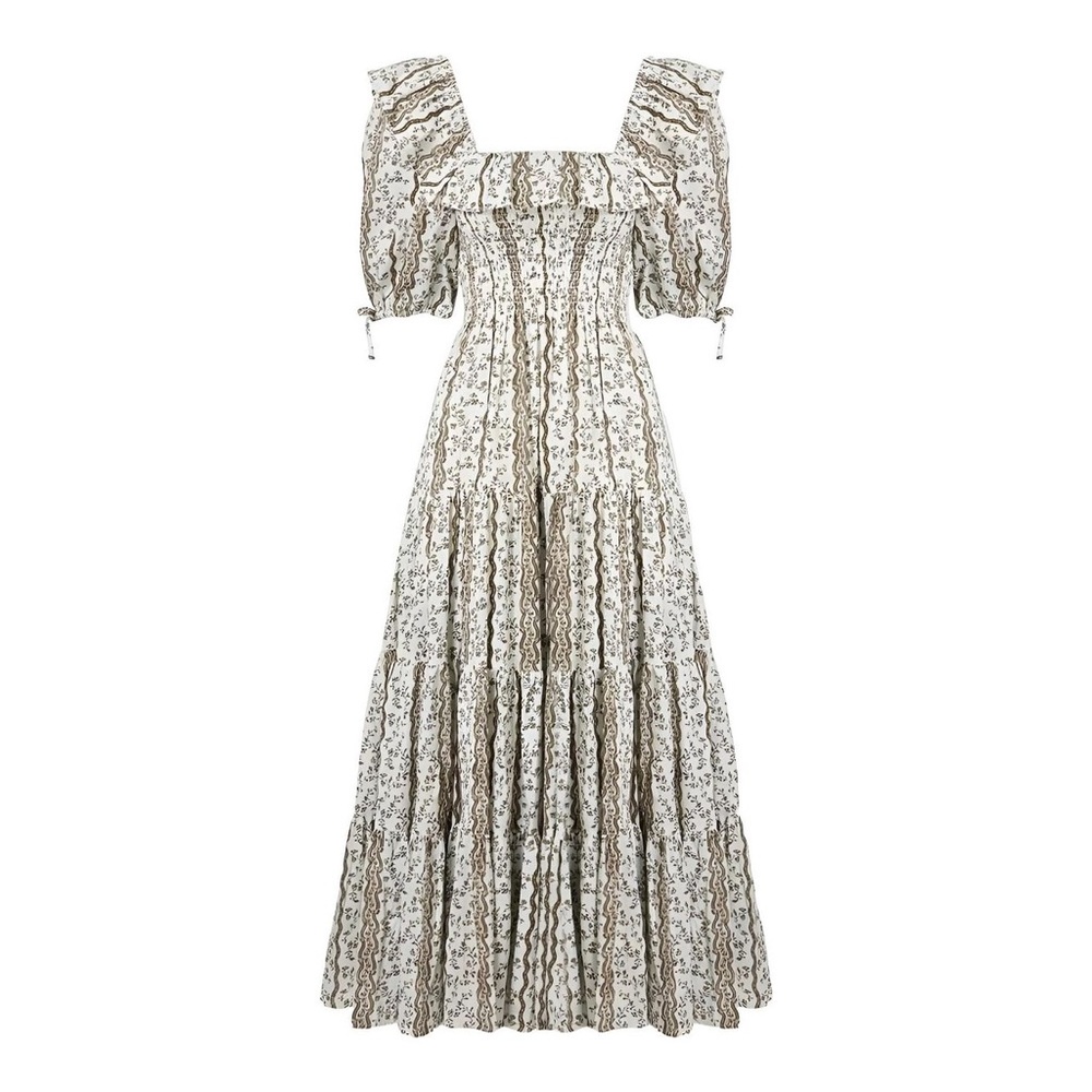 Hill House Home Corinne Nap Dress in Provence Floral Mocha